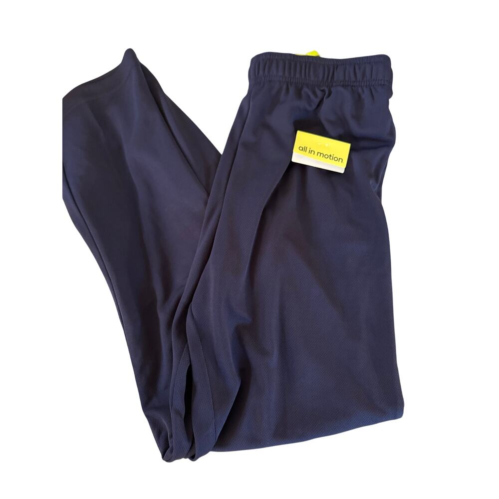 NWOT All in Motion navy blue mesh pants size 12-14